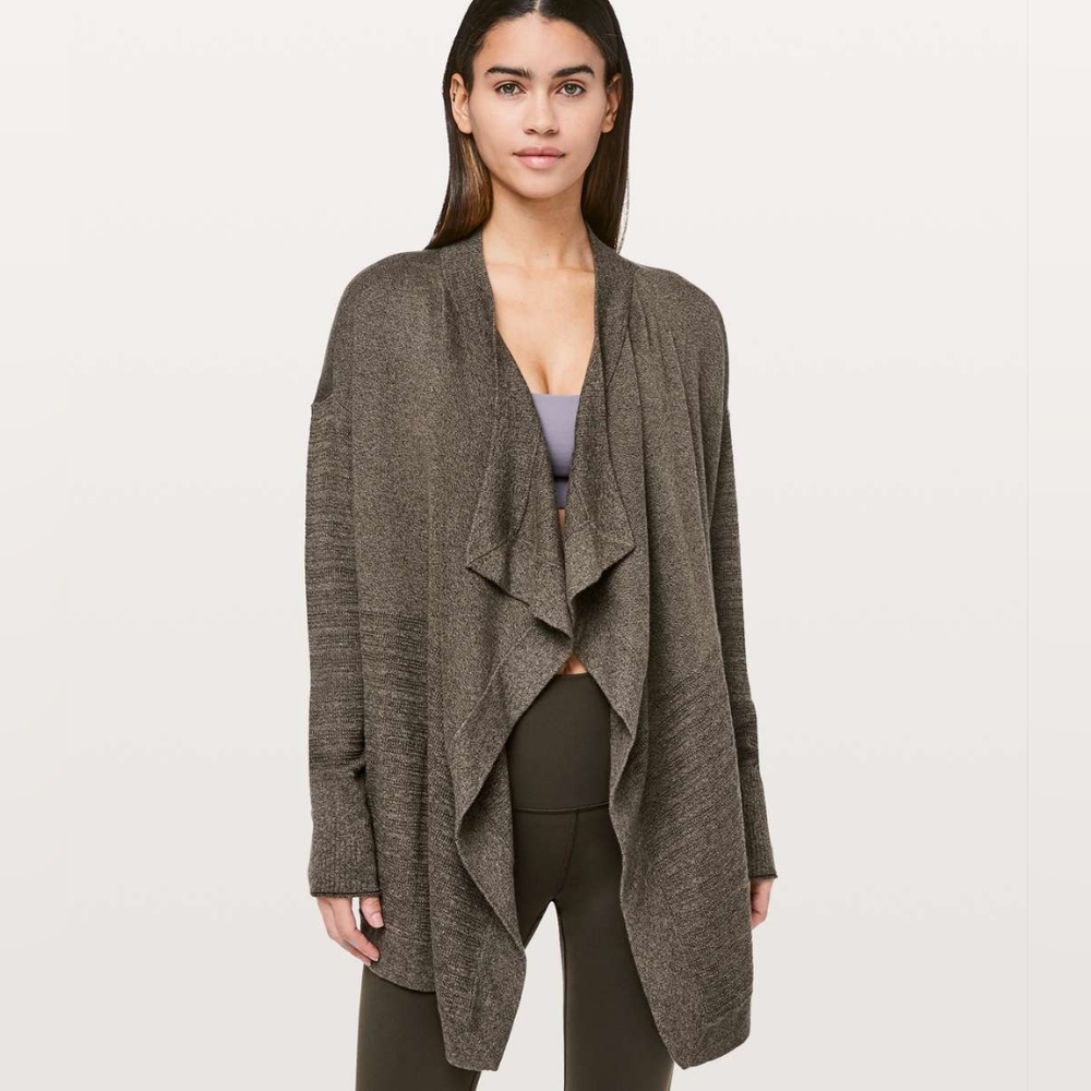 Lululemon Olive Green Find Your Calm Wrap Silk Blend